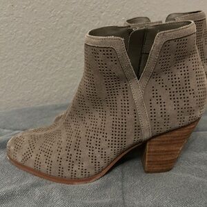 Violet and Red Ankle Boots